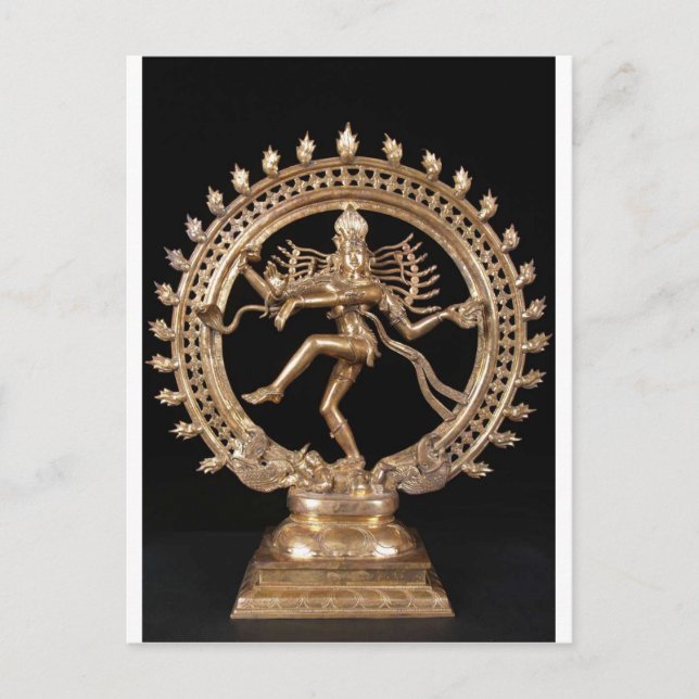 NATARAJ HINDU GOD POSTKARTE (Vorderseite)