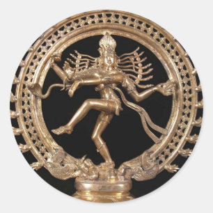 NATARAJ HINDU GOD RUNDER AUFKLEBER