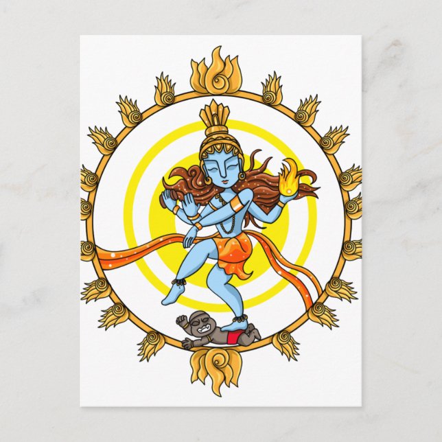 Nataraja Postkarte (Vorderseite)