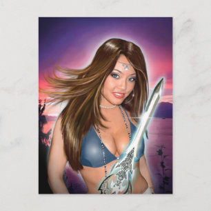 Natasha Portrait Postkarte