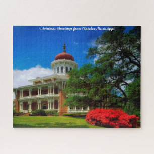 Natchez Mississippi.Christmas Grüße Puzzle