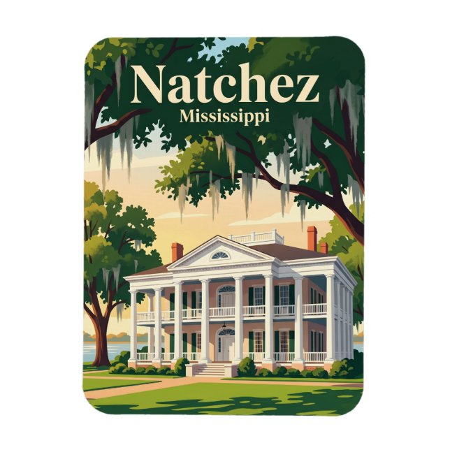 Natchez Mississippi Magnet (Vertikal)