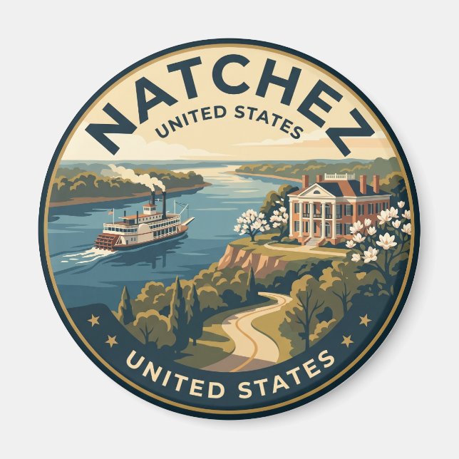 Natchez Mississippi Magnet (Vorne)