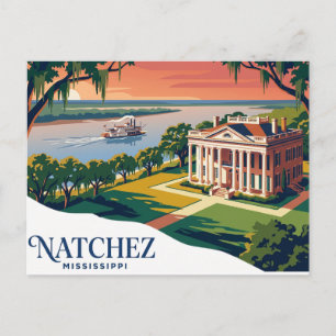 Natchez, Mississippi Mississippi Postkarte