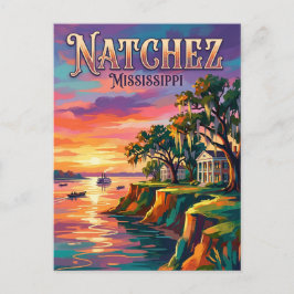 Natchez, Mississippi Mississippi Postkarte