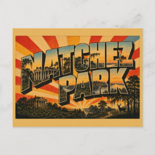 Natchez National Historical Park MS Vintage Reise Postkarte