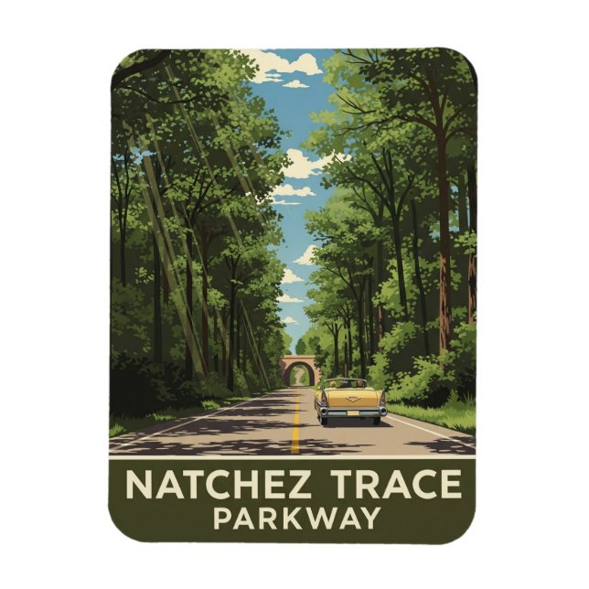 Natchez Trace Magnet (Vertikal)