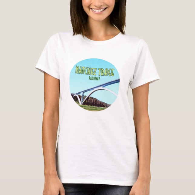 Natchez Trace Parkplatz Tennessee Mississippi T-Shirt (Vorderseite)