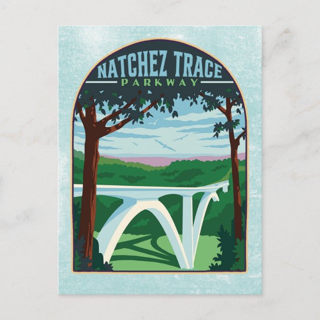 Natchez Trace Postkarte (Vorderseite)