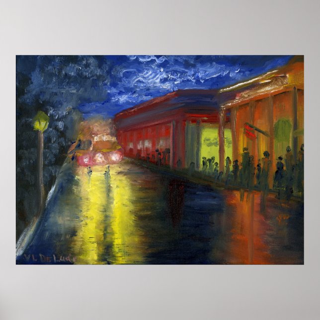 Natchitoches, Louisiana vor der Parade Poster (Vorne)