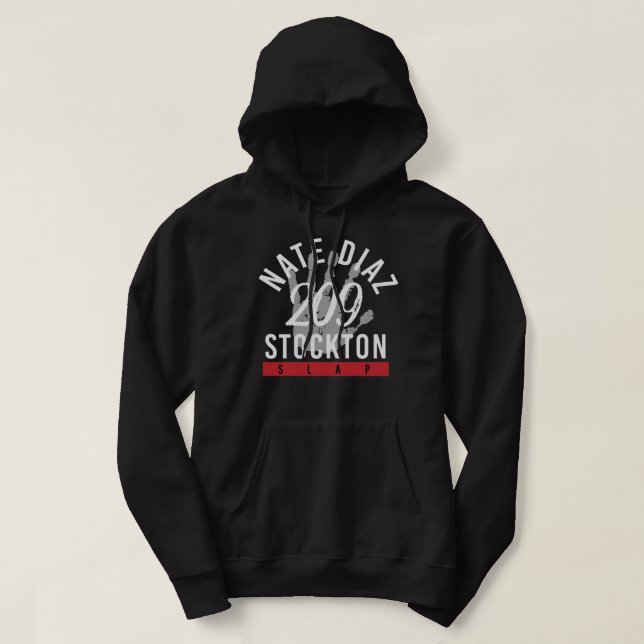 Nate Diaz 209 Stockton Slap Jiu Jitsu Essential T  Hoodie (Design vorne)