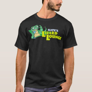 Nates Lizard Lounge Probe Logo Sticker T-Shirt