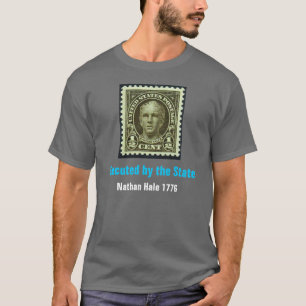 Nathan Hale, durchgeführt durch den Staats-Grau-T T-Shirt