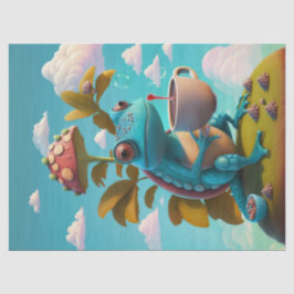 Nathaniel Drinks Coffee, Lizard Seidenpapier