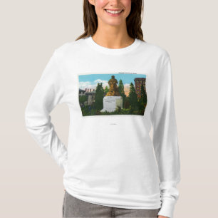 Nathaniel Hawthorne Statue-Ansicht T-Shirt