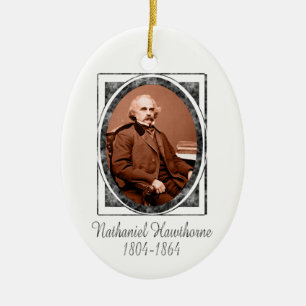 Nathaniel Hawthorne Verzierung Keramikornament