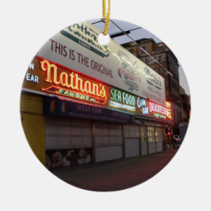 Nathans Coney Island Weihnachtsverzierung Keramikornament