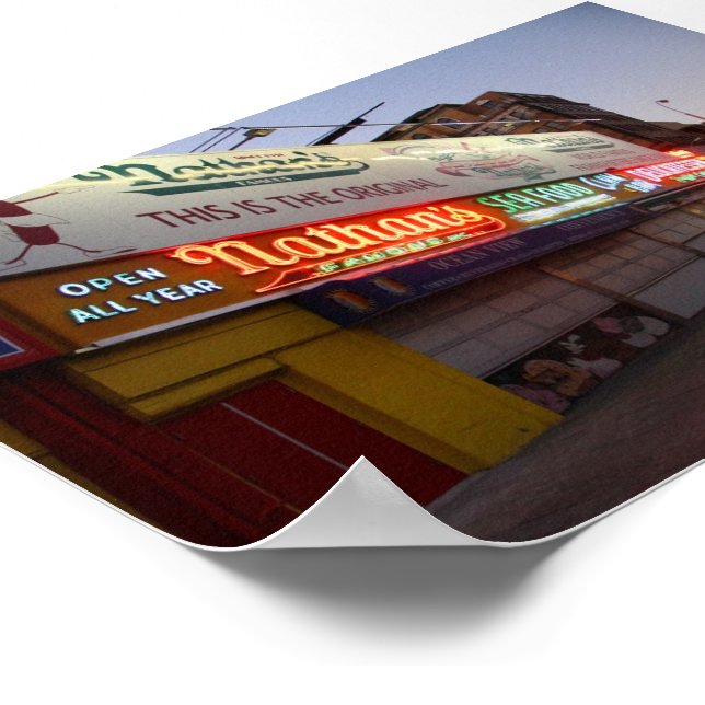 Nathan's Hotdog-Poster Poster (Ecke)