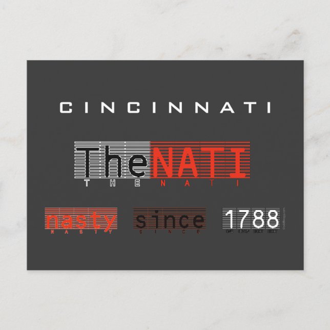 NATI (Cincinnati) 1788 Postkarte (Vorderseite)