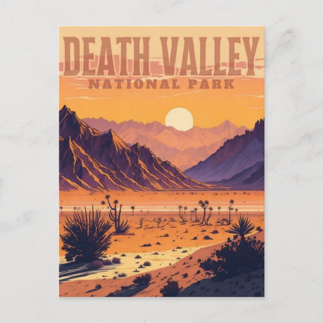 Natinonaler Park Death Valley Postkarte (Vorderseite)