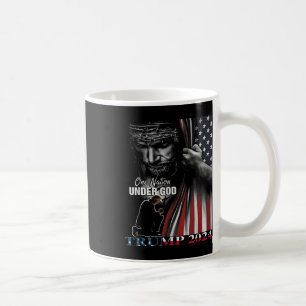Nation under God Trump 2024 God American Flag 1 Kaffeetasse