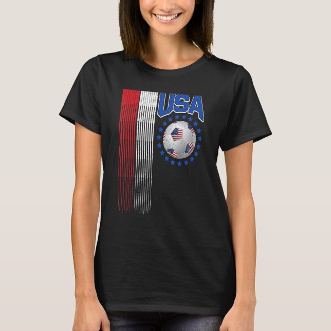 National America Flag USA American Football Fan So T-Shirt (Vorderseite)