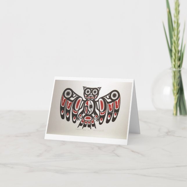 National American Pacific NW Owl Design Note Card Karte (Vorderseite)