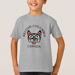 National American Red Haida Art Kitty T-Shirt
