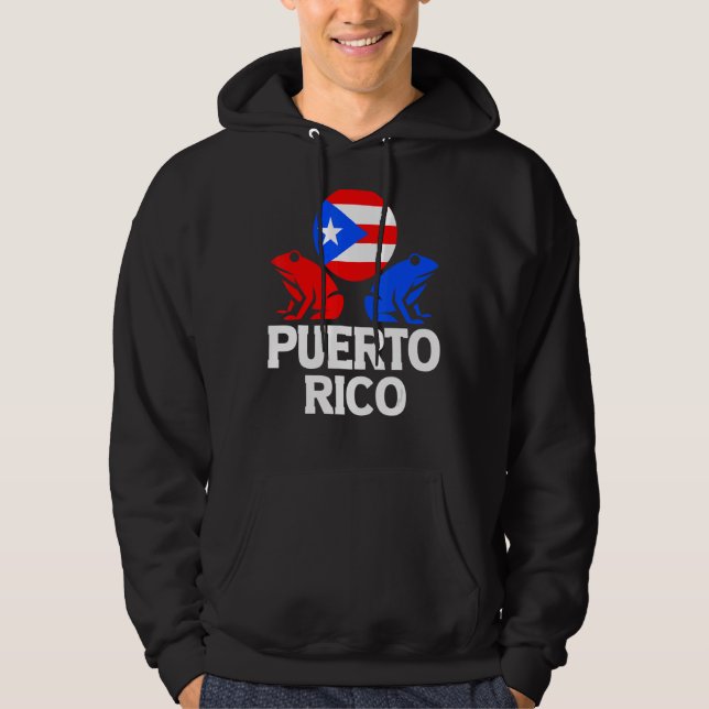 National Animal Puerto Rico Puerto Rican Boricua P Hoodie (Vorderseite)