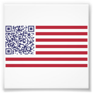 National Anthem QR Code Fotodruck