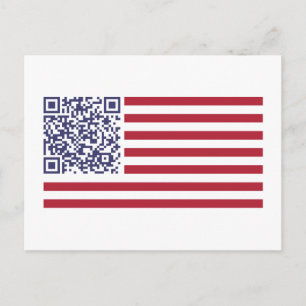 National Anthem QR Code Postkarte