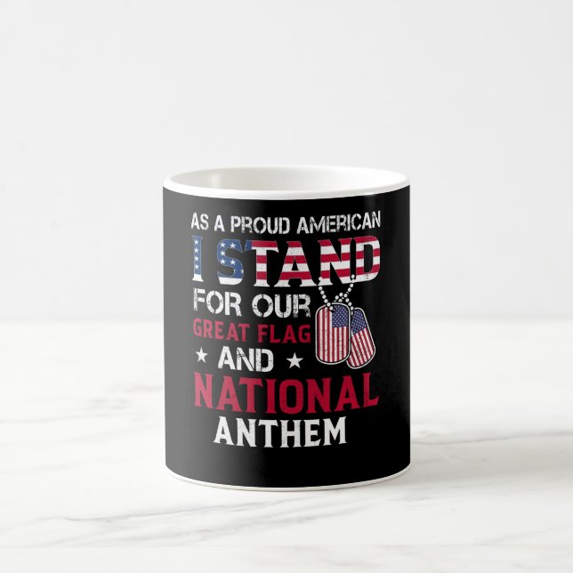 National Anthem - USA Flag Design Kaffeetasse (Mittel)