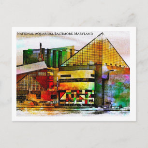 National Aquarium Baltimore — Stained Glass Pop Postkarte