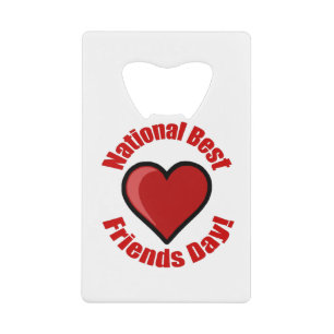 National Best Friends Day! Geldbeutel Flaschenöffner