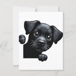 National Black Dog Day 2025: Feiern Sie den Schwar Postkarte