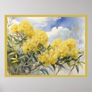 National Blume Australia Golden Wattle   Poster
