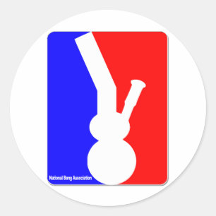 National Bong Association Runder Aufkleber