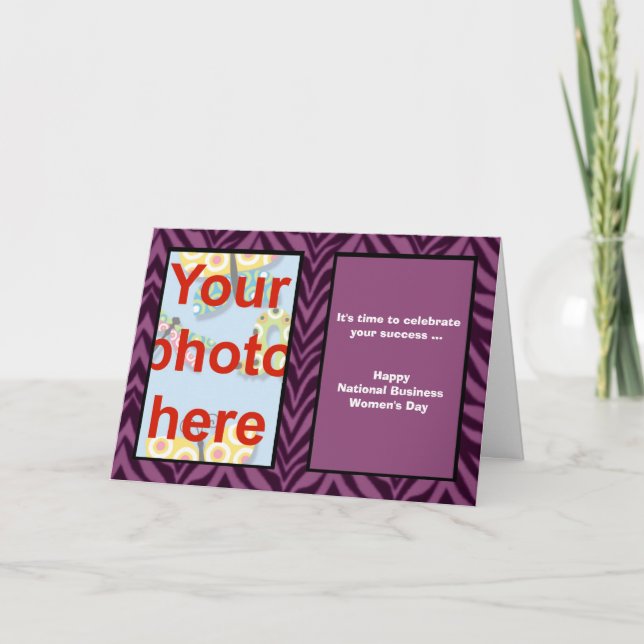 National Business Women's Day - Foto Karte (Vorderseite)