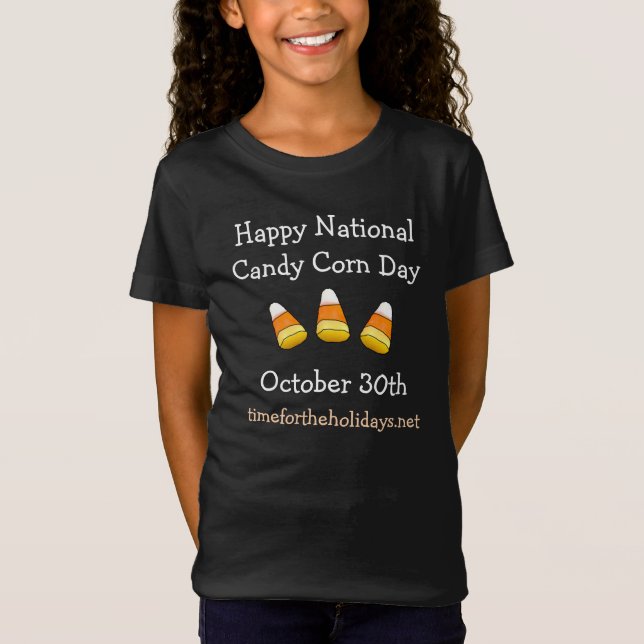National Candy Corn Day 30. Oktober T-Shirt (Vorderseite)
