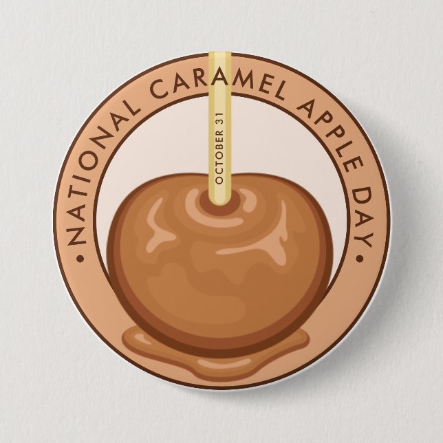 National Caramel Apple Day Button (Vorderseite)