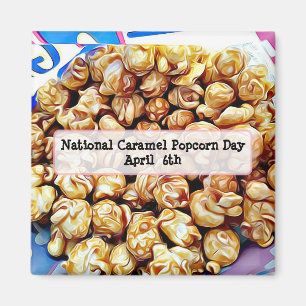 National Caramel Popcorn Day 6. April Magnet