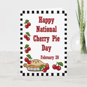 National Cherry Pie Day 20. Februar Karte