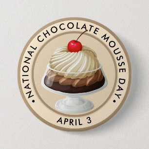 National Chocolate Mousse Day Button