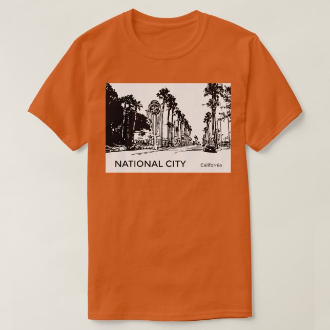 National City California TShirt (Design vorne)