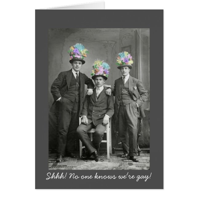 National Coming Out Day Funny Gay Support Card (Vorne)