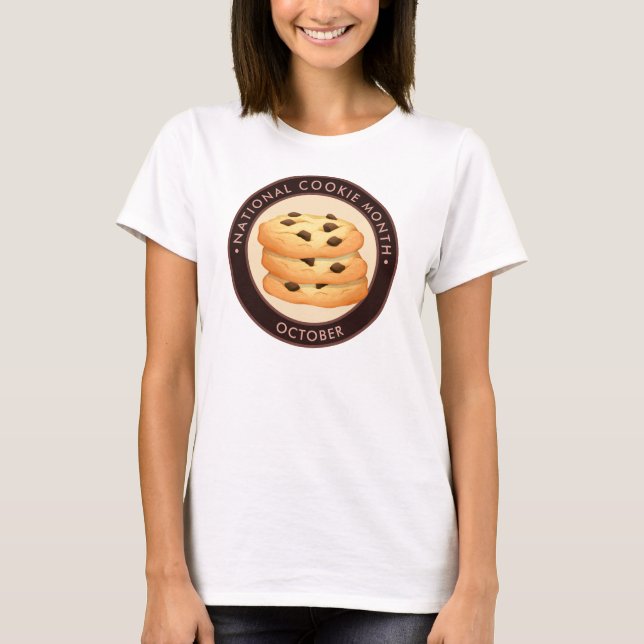 National Cookie Month, Schokoladenkekse T-Shirt (Vorderseite)