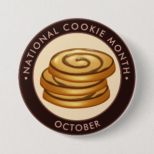 National Cookie Month, Vanille-Schokolade wirbeln Button