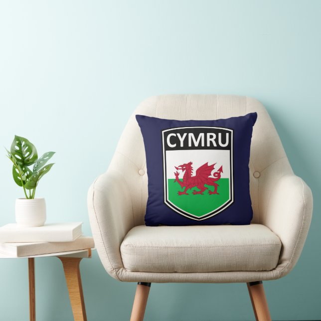 National - Cymru Throw Kissen (Stuhl )