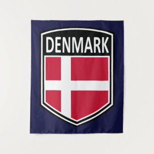 National - Dänemark Wandteppich