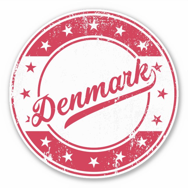National - Danmark | Dänemark Aufkleber (Vorderseite)